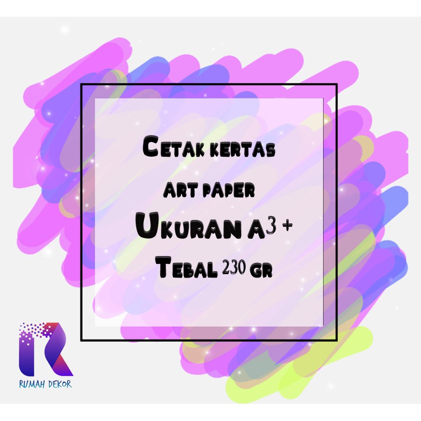 Jual Jasa Cetak Kertas Art Paper Ukuran A3 Ketebalan 230 GR Shopee