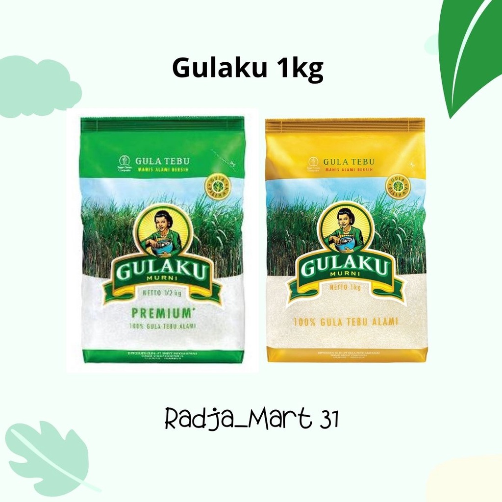 Jual Gula Pasir 1kg Gulaku Kuning Hijau Shopee Indonesia