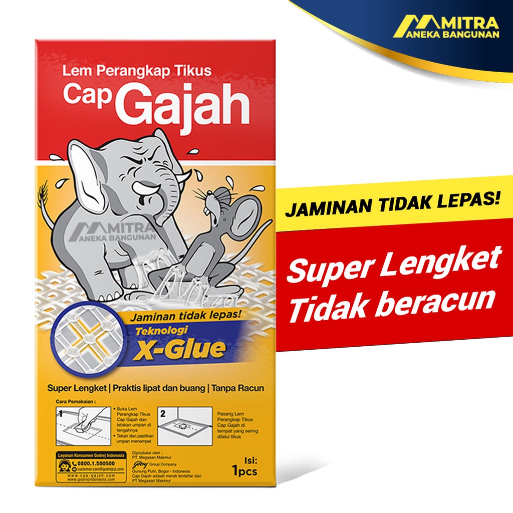 Jual Produk Lem Tikus Cap Gajah Lem Tikus Papan Trap Gr Racun