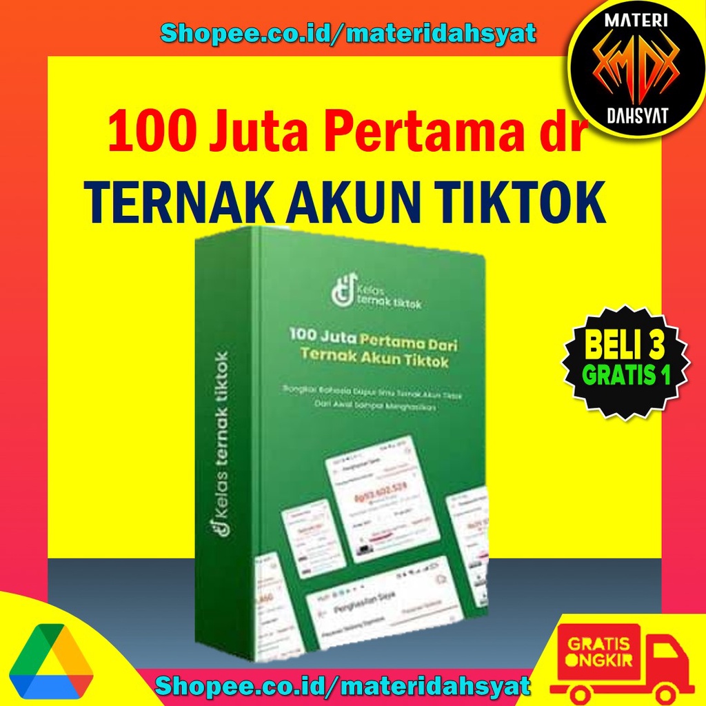 Jual Juta Pertama Dari Ternak Akun Tiktok Simple Dari Kelas