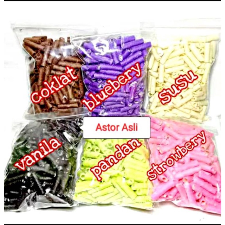 Jual Snack Kiloan Wafer Stick Astor Mini Gr Makanan Ringan Murah