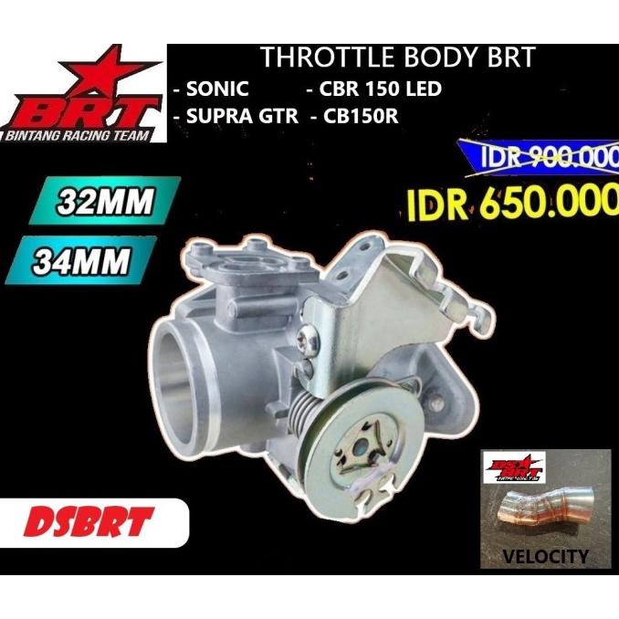 Jual Tb Throttle Body Brt Velocity Sonic Supra Gtr Cbr 150 Led Cb150R