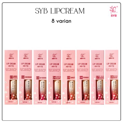 Jual ORIGINAL NEW SYB LIP CREAM MATTE 8 VARIAN LIPSTICK LIP MATTE