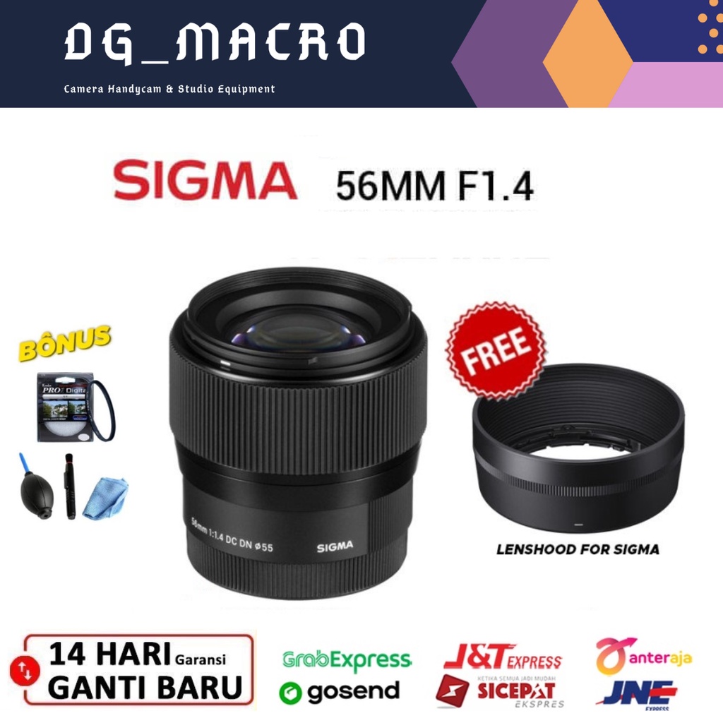 Jual SIGMA 56 MM F1 4 DC DN Contemporary Lens For CANON Shopee Indonesia