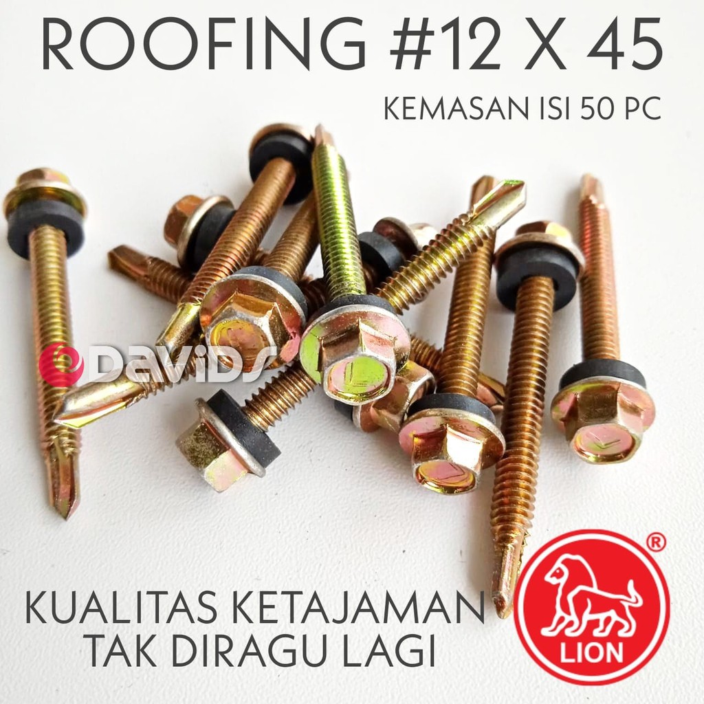 Jual Sekrup Baja Ringan Baut Roofing Skrup Rangka Drilling Besi Hollow