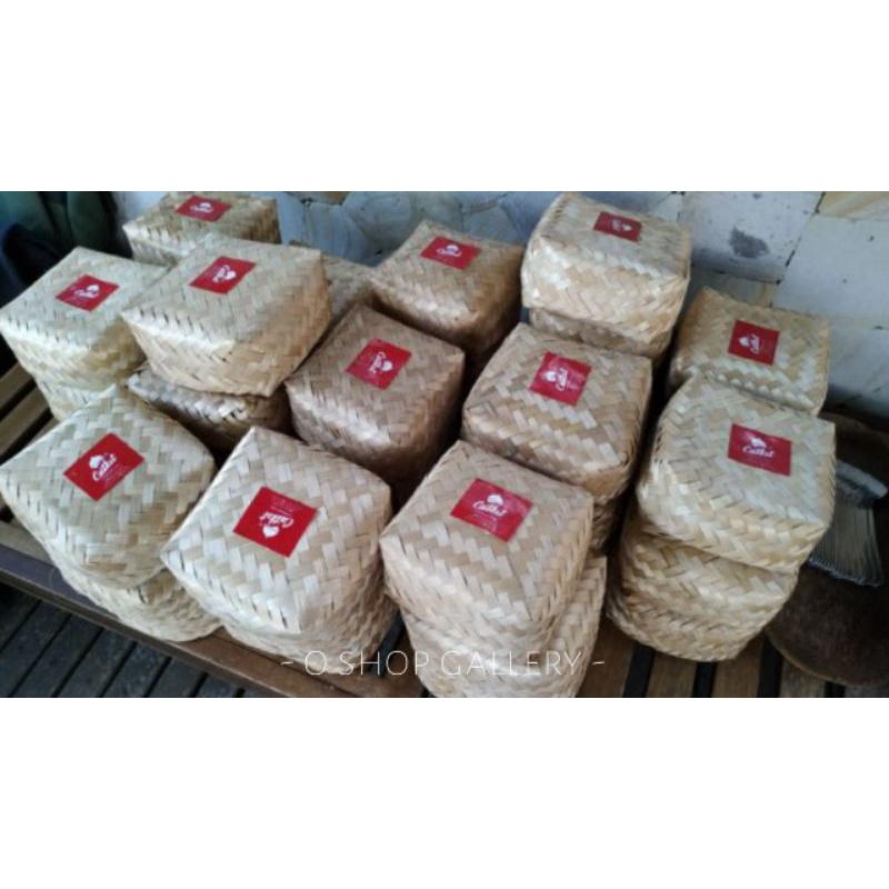 Jual Halodul Besek Bambu X Murah Kotak Makanan Besek Bambu