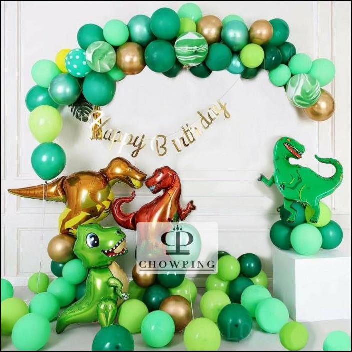 Jual PAKET DEKORASI HIASAN BALON ULANG TAHUN HAPPY BIRTHDAY DINOSAURUS