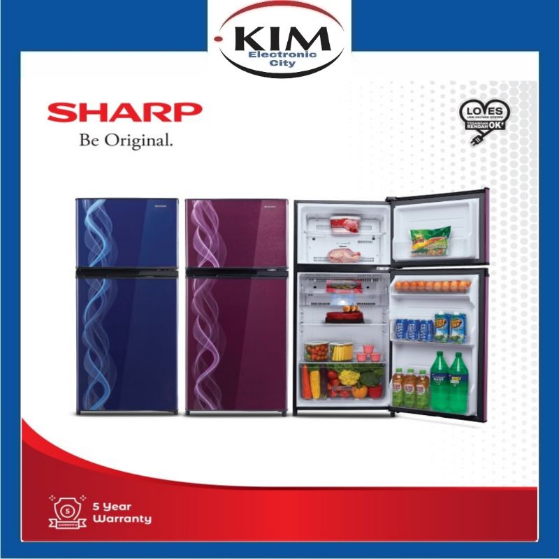 Jual Kulkas 2 Pintu Sharp Sj 197 ND VP VB Kirey 3 Tanpa Bunga Es Low