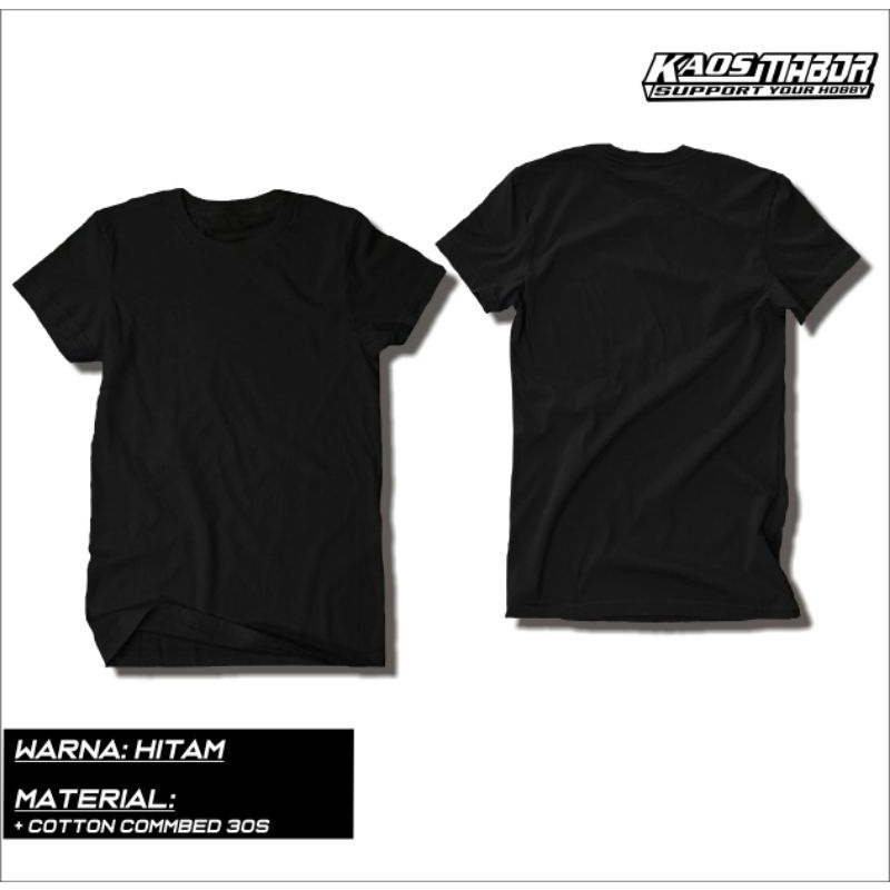 Jual Kaos Polos Hitam Cotton S By Kaosmabor Shopee Indonesia