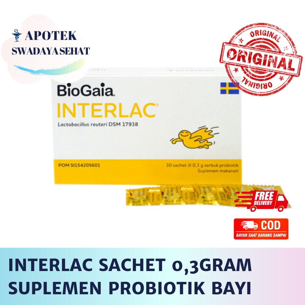 Jual Interlac Sachet Gr Strip Ecer Interlak Suplemen Probiotik