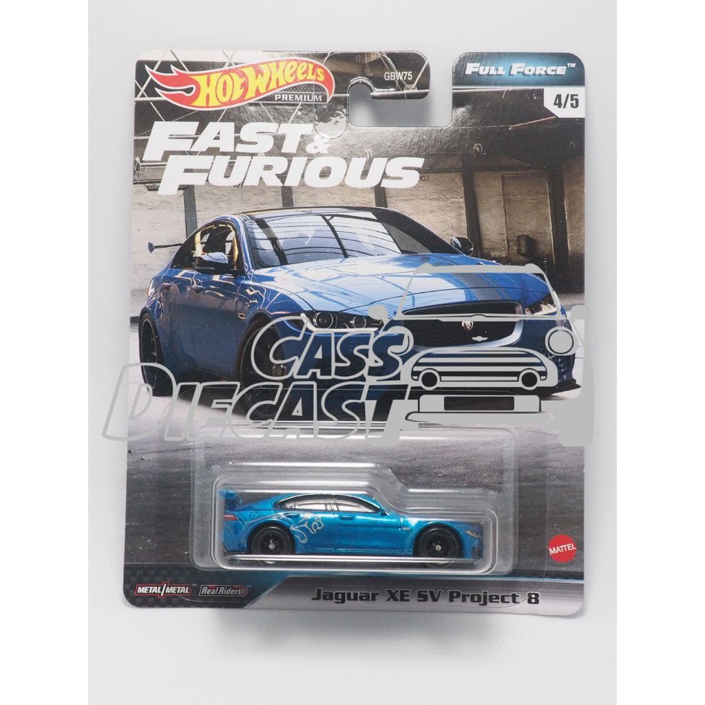 Jual Hot Wheels Premium Fast And Furious Full Force Jaguar Xe Sv