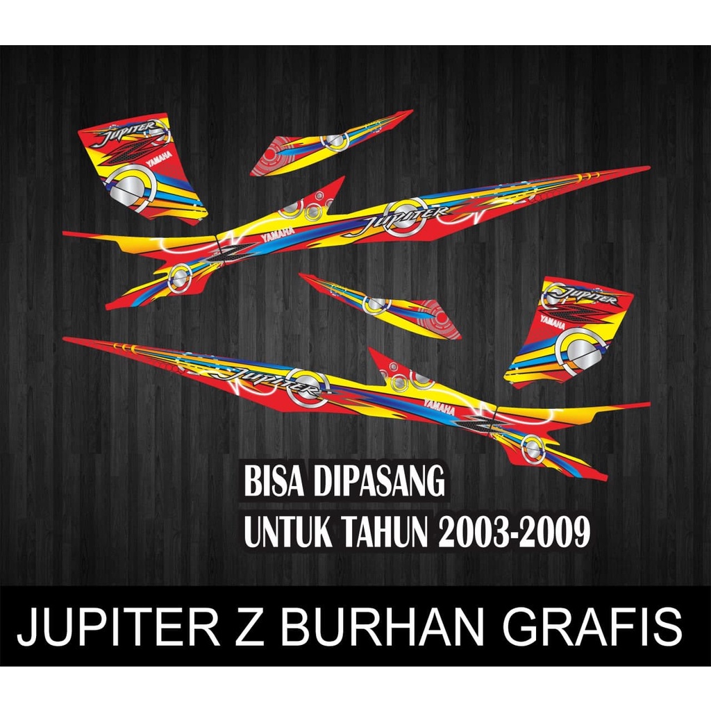 Jual Stiker Striping Variasi Jupiter Z Lama Burhan Grafis Shopee