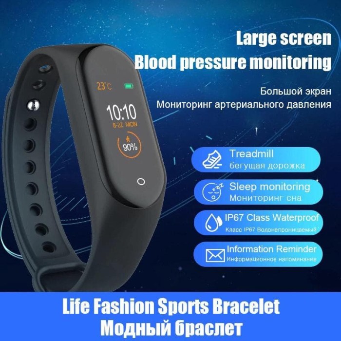 Jual Lumin M Plus Smartwatch Sport Jam Tangan Heart Rate Wristband