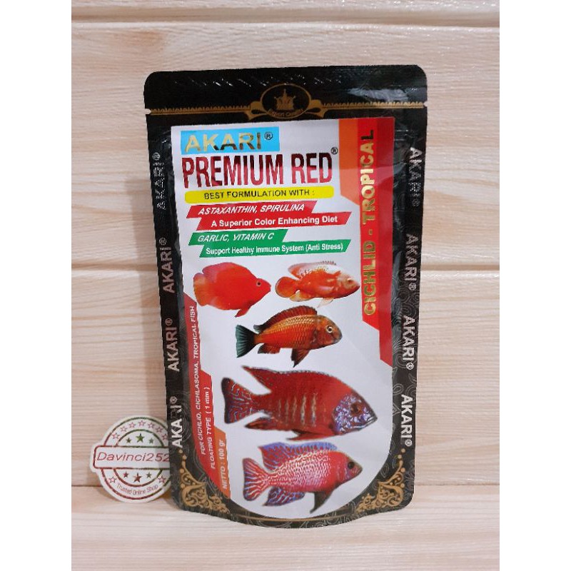 Jual Akari Premium Red Cichlid Tropical Gr Pelet Pakan Makanan Ikan