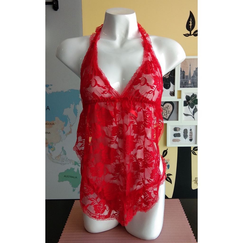 Jual Lingerie Body Suit Sexy Brokat Shopee Indonesia