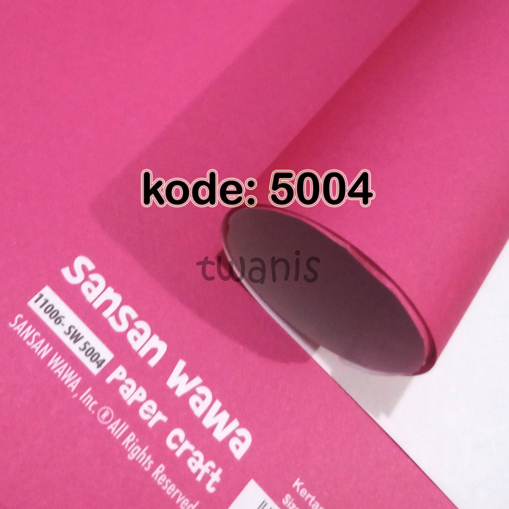 Jual Kertas Kado Polos Warna Pink Fanta Sanwa Kode Isi Lembar