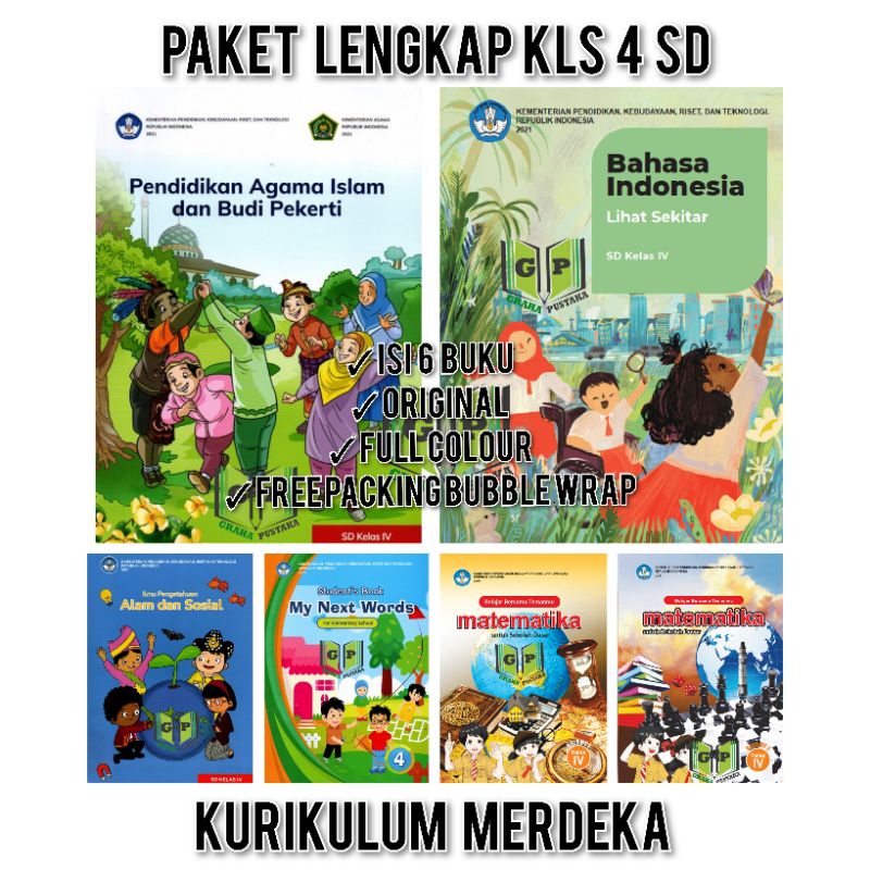 Jual Paket Buku Kurikulum Merdeka Kelas Sd Sekolah Penggerak Diknas