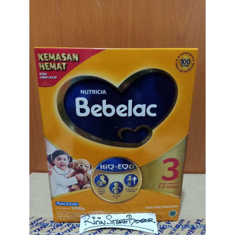 Jual Bebelac 3 Susu Pertumbuhan Vanila 1000 Gr Shopee Indonesia