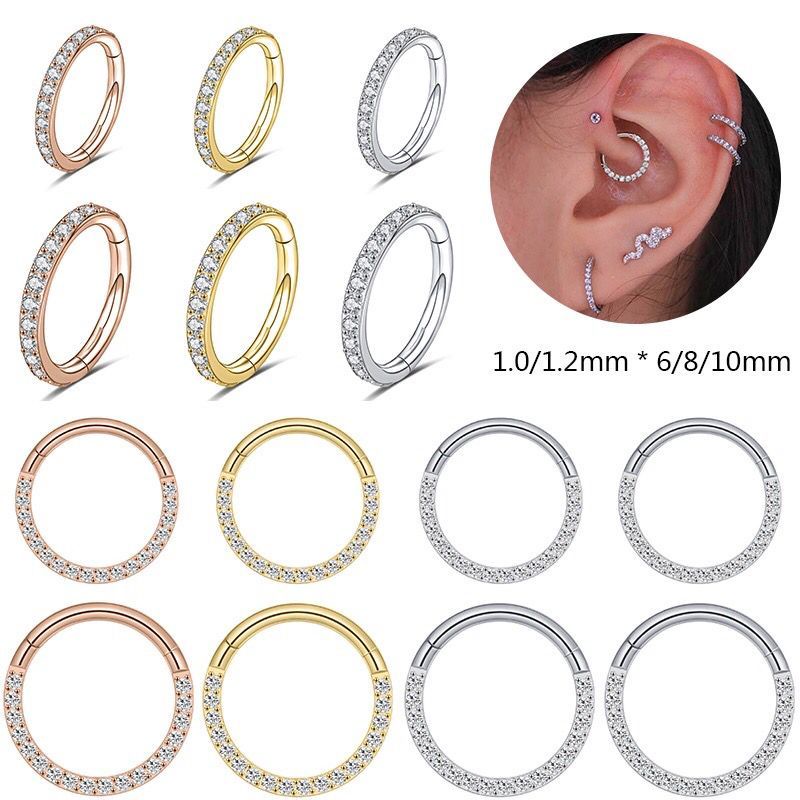 Jual Pcs Anting Piercing Earring Septum Helix Tragus Conch Nose Lips