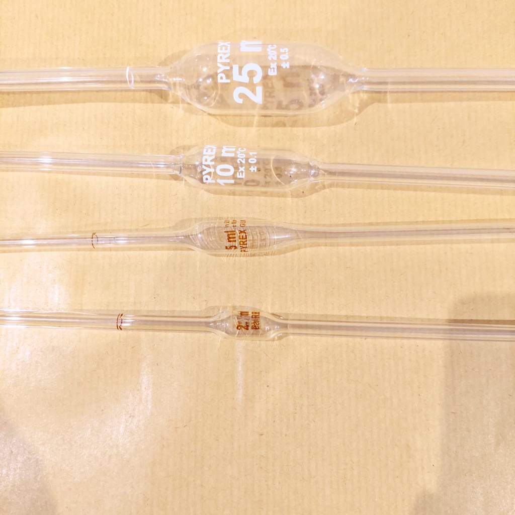 Jual Pipet Volume 25ml Iwaki Pyrex HBG Volumetric Pipette Shopee