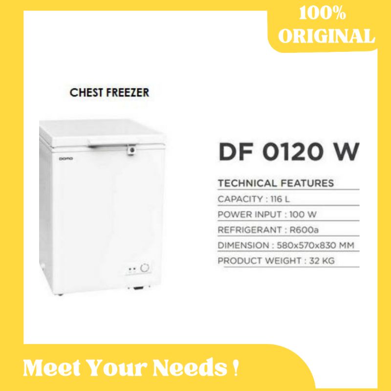 Jual Freezer Box Domo By Modena Chest Freezer Type Df W Shopee