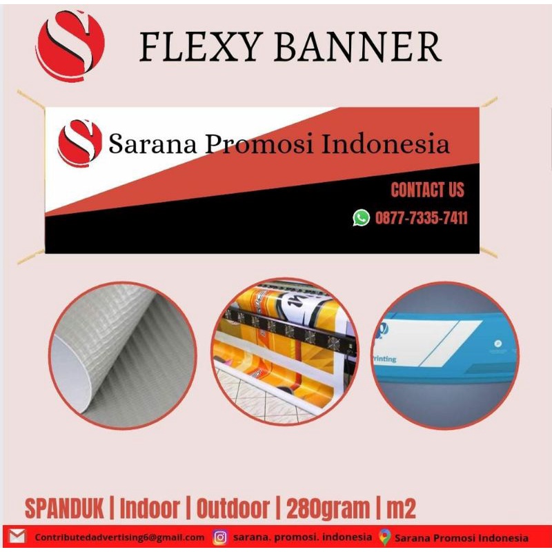 Jual Cetak Spanduk Banner 280gr Flexi Banner Shopee Indonesia