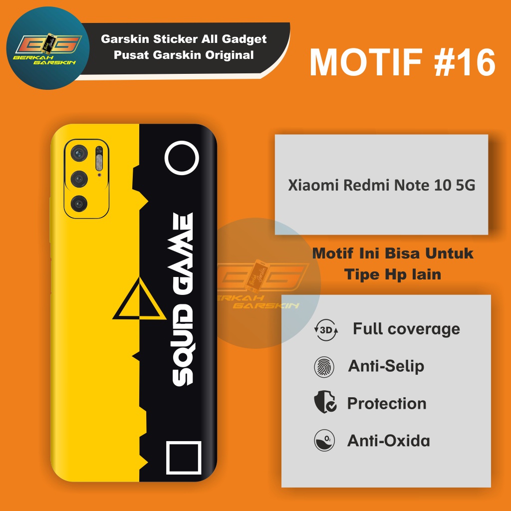 Jual JUAL Garskin Smartphone Xiaomi Redmi Note 10 5G Motif 16 20