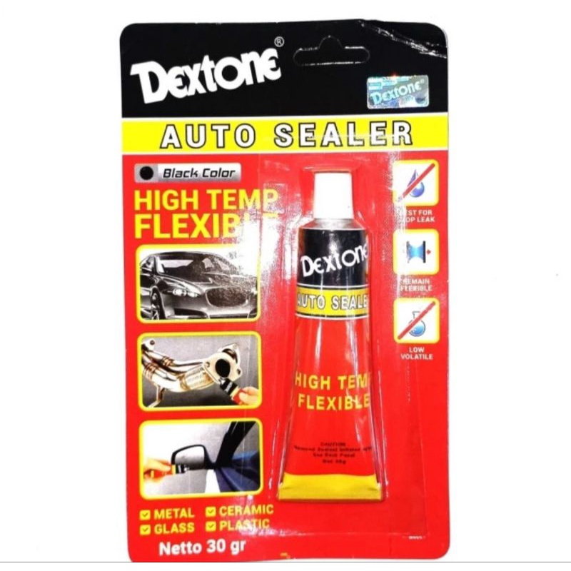 Jual Lem Kaca Silikon Silicone Sealant Dextone Autosealer Black Hitam