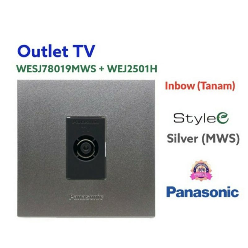 Jual Panasonic Saklar Style E Wesj Silver Mws Minimalis E Style