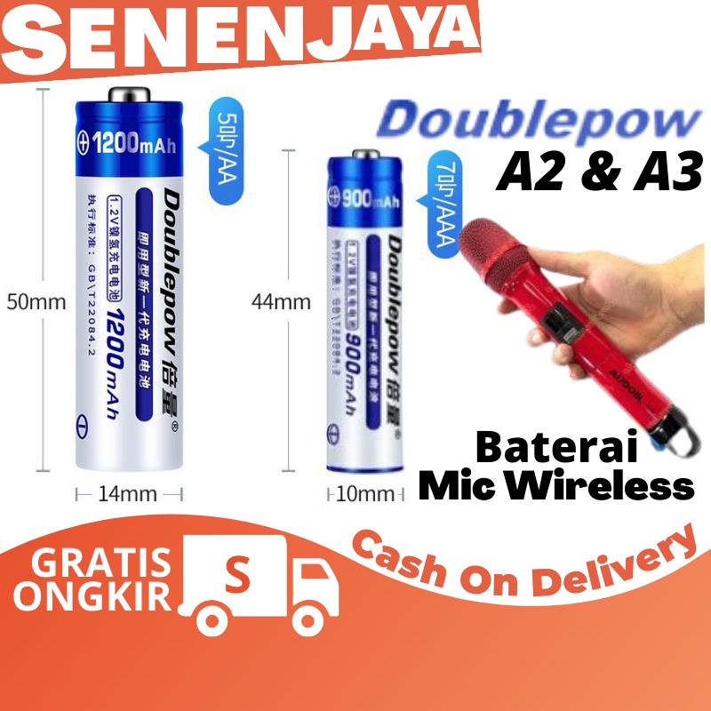 Jual TERLARIS Baterai Cas Doublepow AA AAA Casan A2 Tamiya Batre