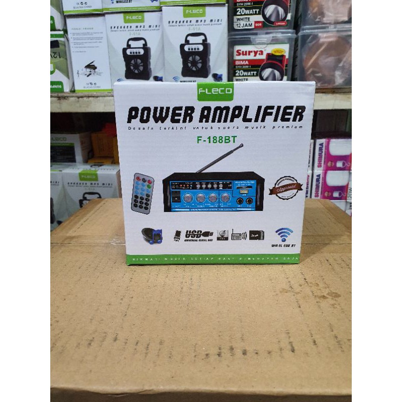 Jual Power Amplifier Ampli Fleco F 188BT Shopee Indonesia