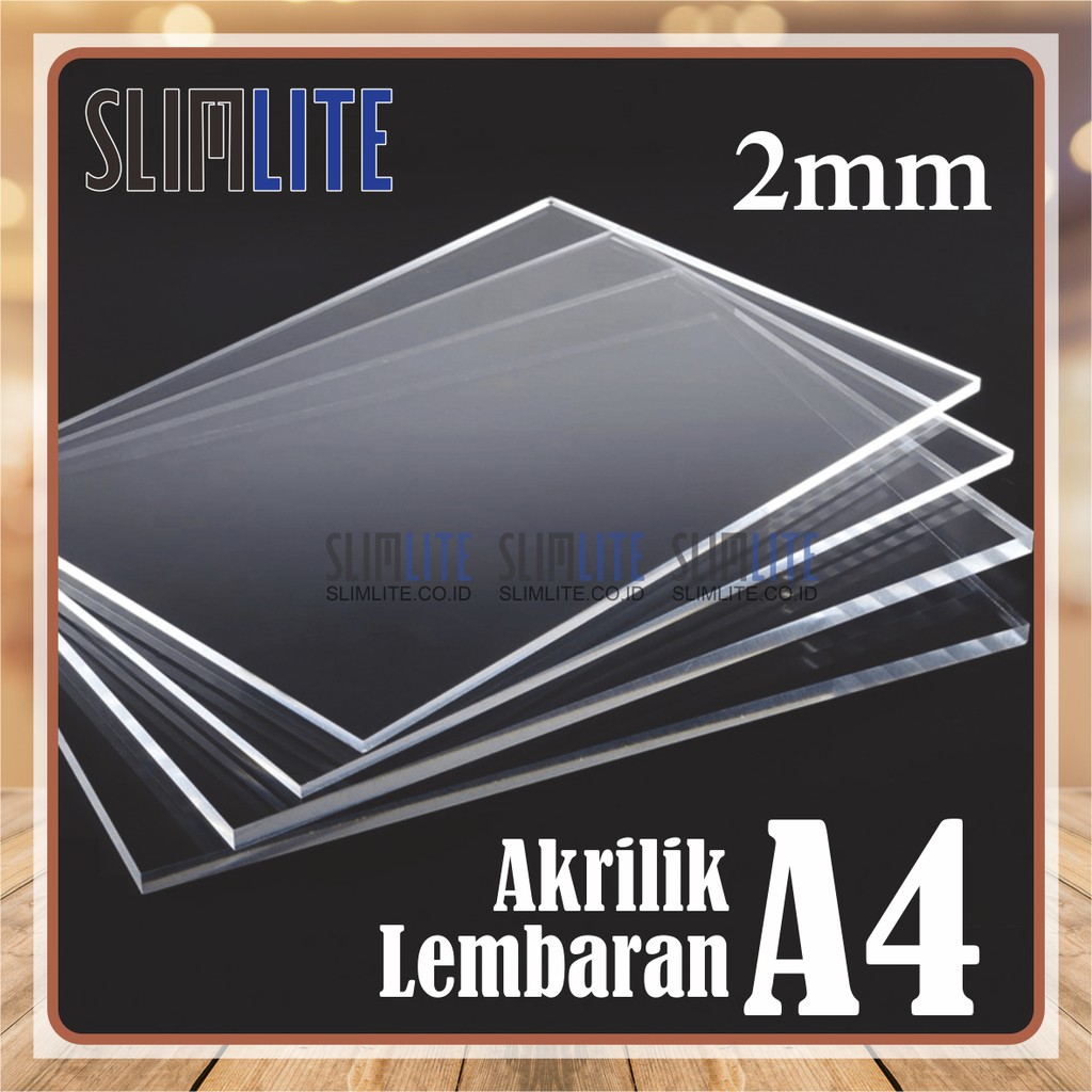 Jual LEMBARAN ACRYLIC AKRILIK A4 2MM TRANSPARAN BENING CLEAR