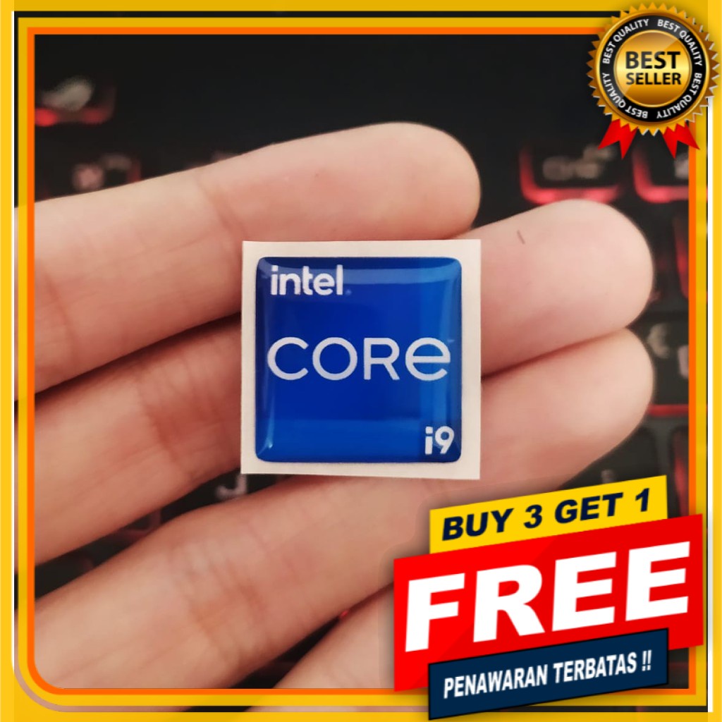 Jual INTEL CORE I9 GEN 11 STIKER TIMBUL LENTUR STIKER STIKER PC STIKER