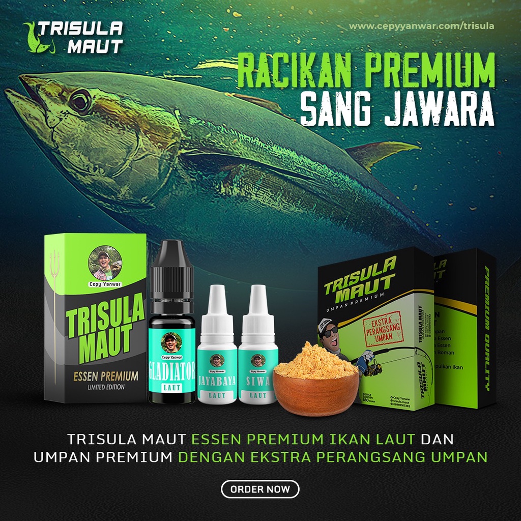 Jual Essen Trisula Maut Ikan Laut Paket Gladiator Jayabaya Siwa Umpan