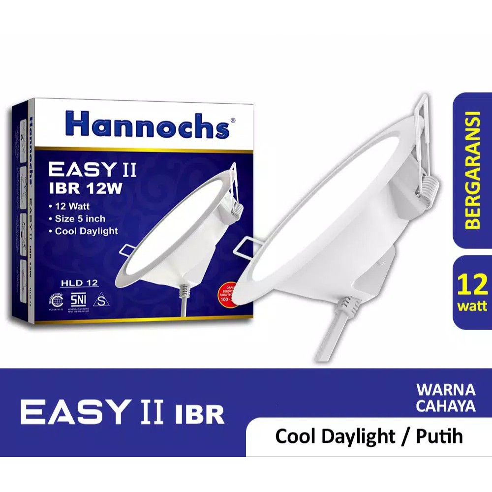 Jual Lampu Downlight Plafon Led Hannochs Easy Ii W Ibr Bulat