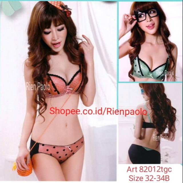 Jual Bra BH Celana Dalam CD G String Lingerie Set Sexy Hot Kawat