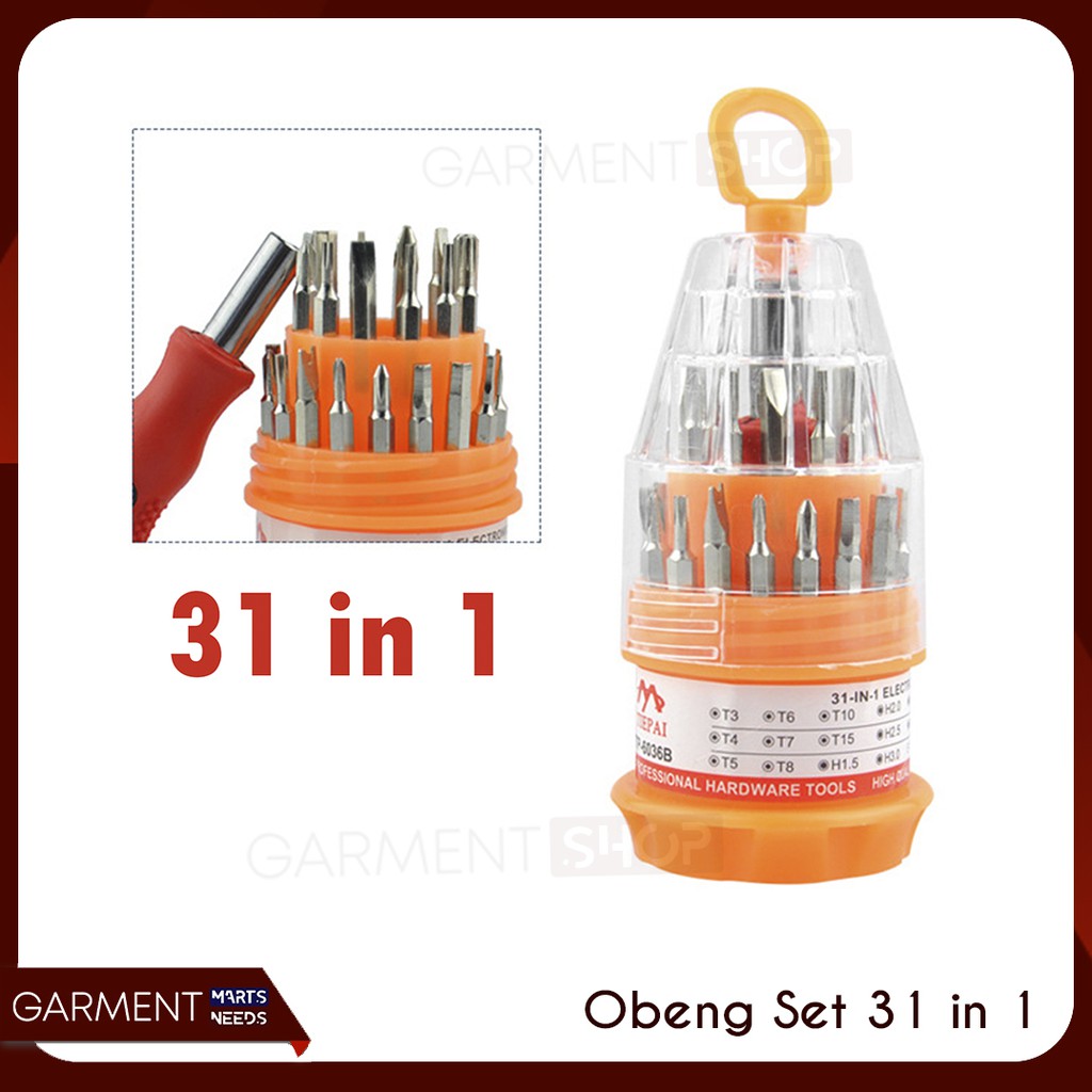 Jual OBENG SET 31 IN 1 Mini Screwdriver Set Handphone Elektronik HP