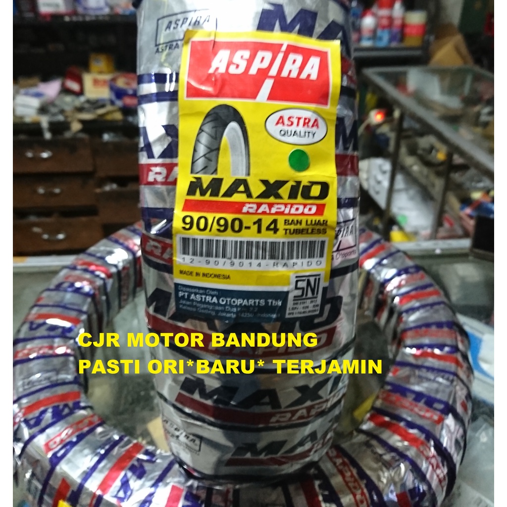 Jual Ban Belakang Tubeless Motor Matic Aspira Maxio Rapido Ring