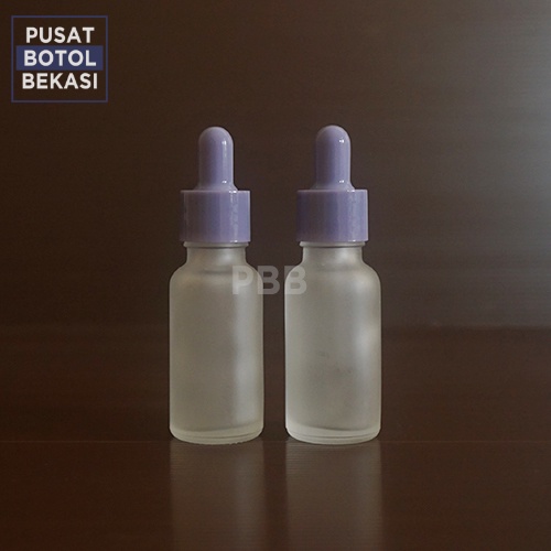 Jual Botol Kaca Pipet Ml Bening Frosted Ring Ungu Shopee Indonesia