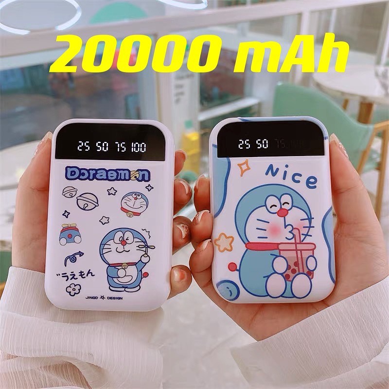 Jual PowerBank 20000 MAh Cute Mini Kartun Mirror Screen Digital Display