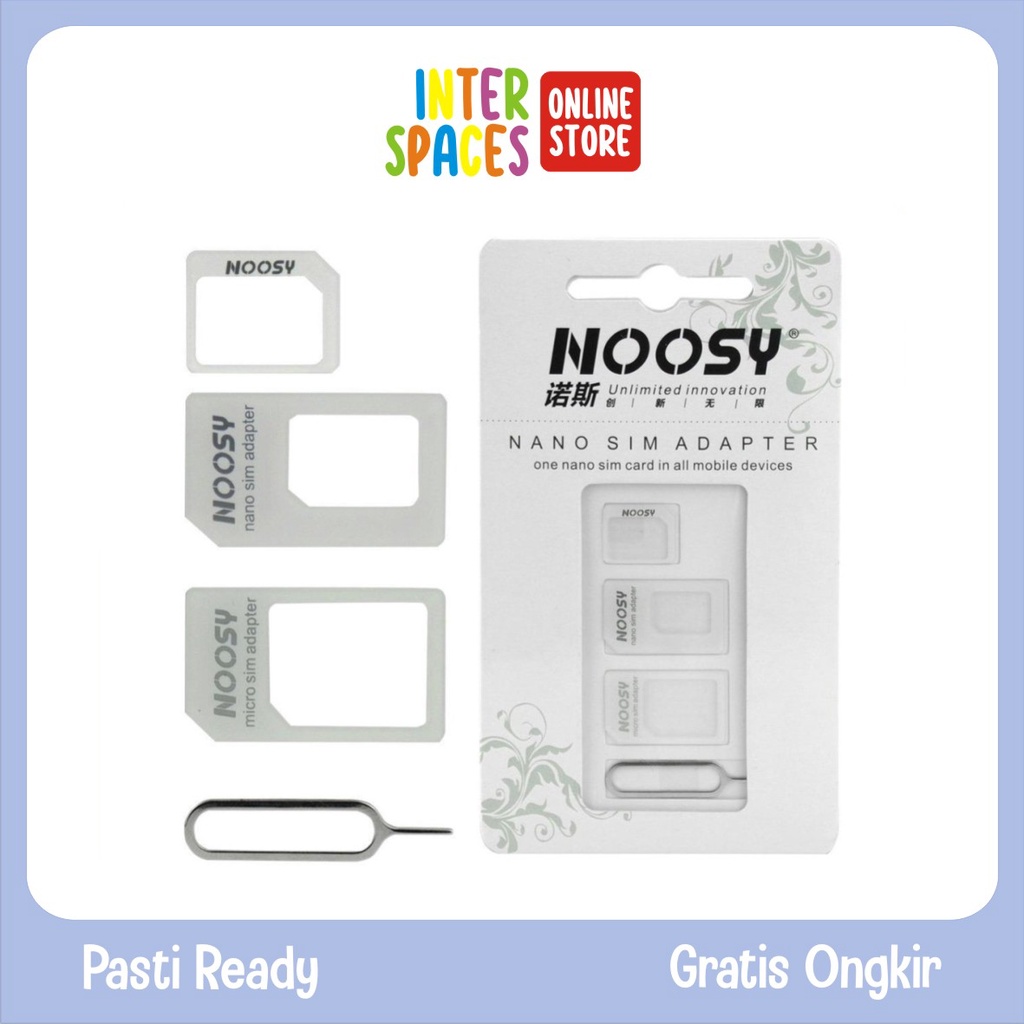 Jual Noosy SIM Card Adapter 3 In 1 Dengan SIM Injector Ejector