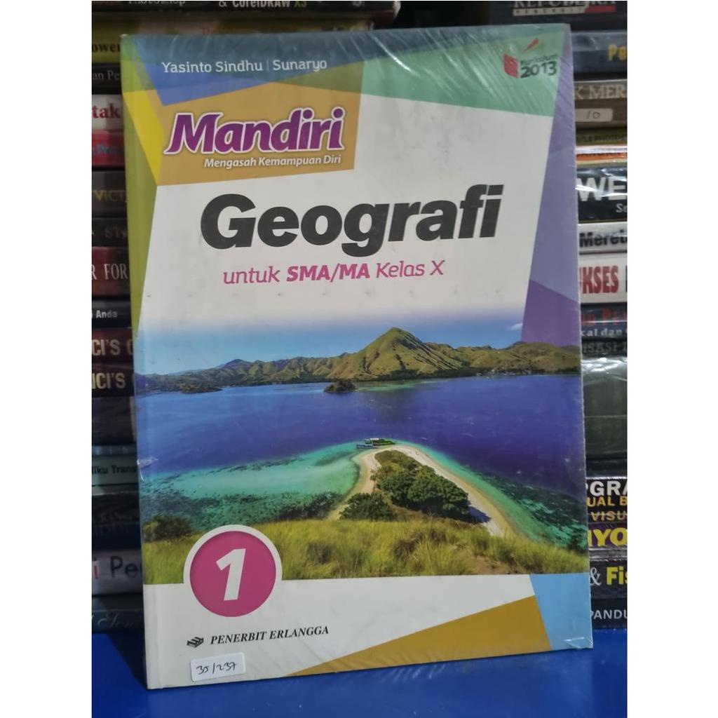 Jual BUKU BEKAS GEOGRAFI SMA MA KELAS 1 2 3 MANDIRI ERLANGGA YASINTO