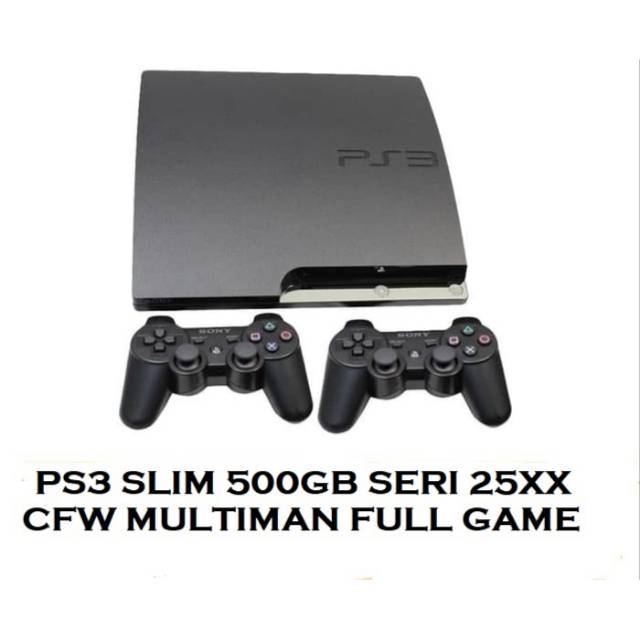 Jual PS3 SLIM 500GB SERI 2500 CFW Shopee Indonesia