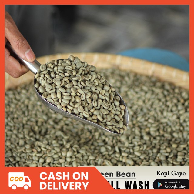 Jual Kopi Aceh Gayo Full Wash Process 1Kg Green Bean Biji Kopi Mentah