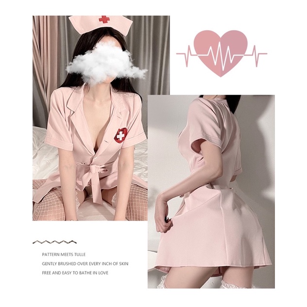 Jual Sexy Lingerie Cosplay Nurse Costume Suster Perawat Baju Tidur