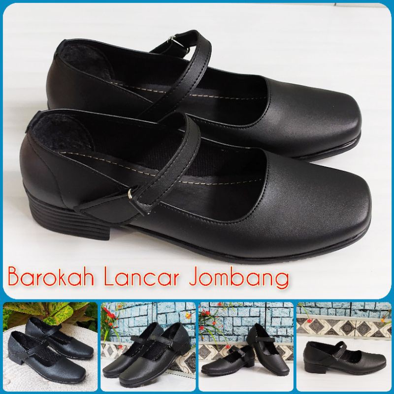 Jual SEPATU PANTOFEL HITAM HAK 3CM PASKIBRA 36 40 Shopee Indonesia