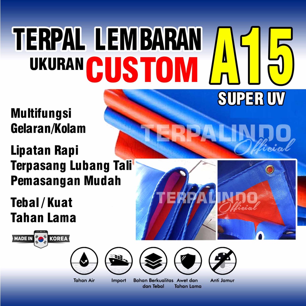 Jual Terpal Tenda A Korea Lembaran Custom Hijau Polos Hijau Cocok