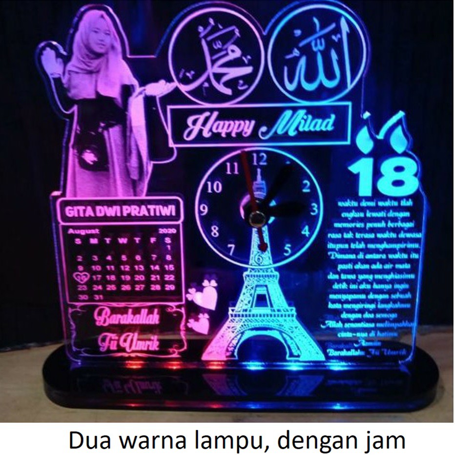 Jual Lampu Hias Led Custom Kado Hadiah Pernikahan Wisuda Pacar