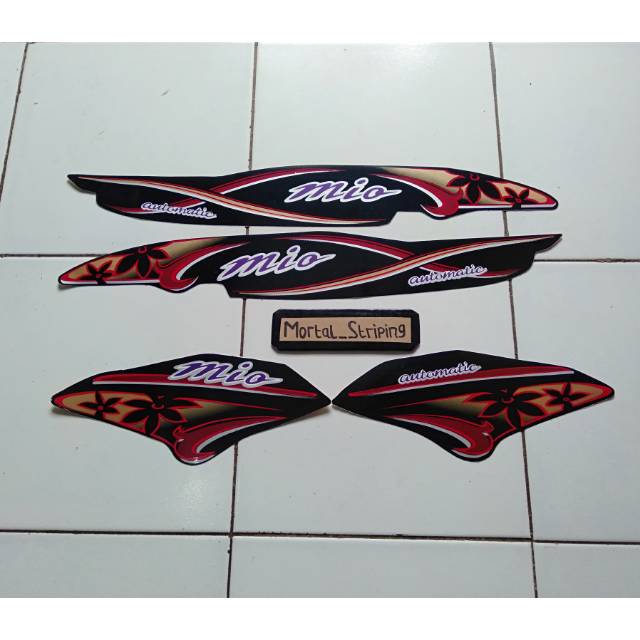 Jual STIKER STRIPING LIS BODY MIO SPORTY TAHUN 2004 2005 MIO KEMBANG