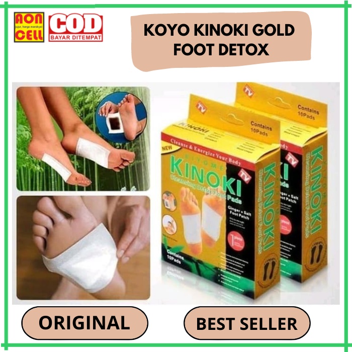 Jual Kinoki Gold Koyo Penyerap Racun Kaki Foot Detox Original Isi